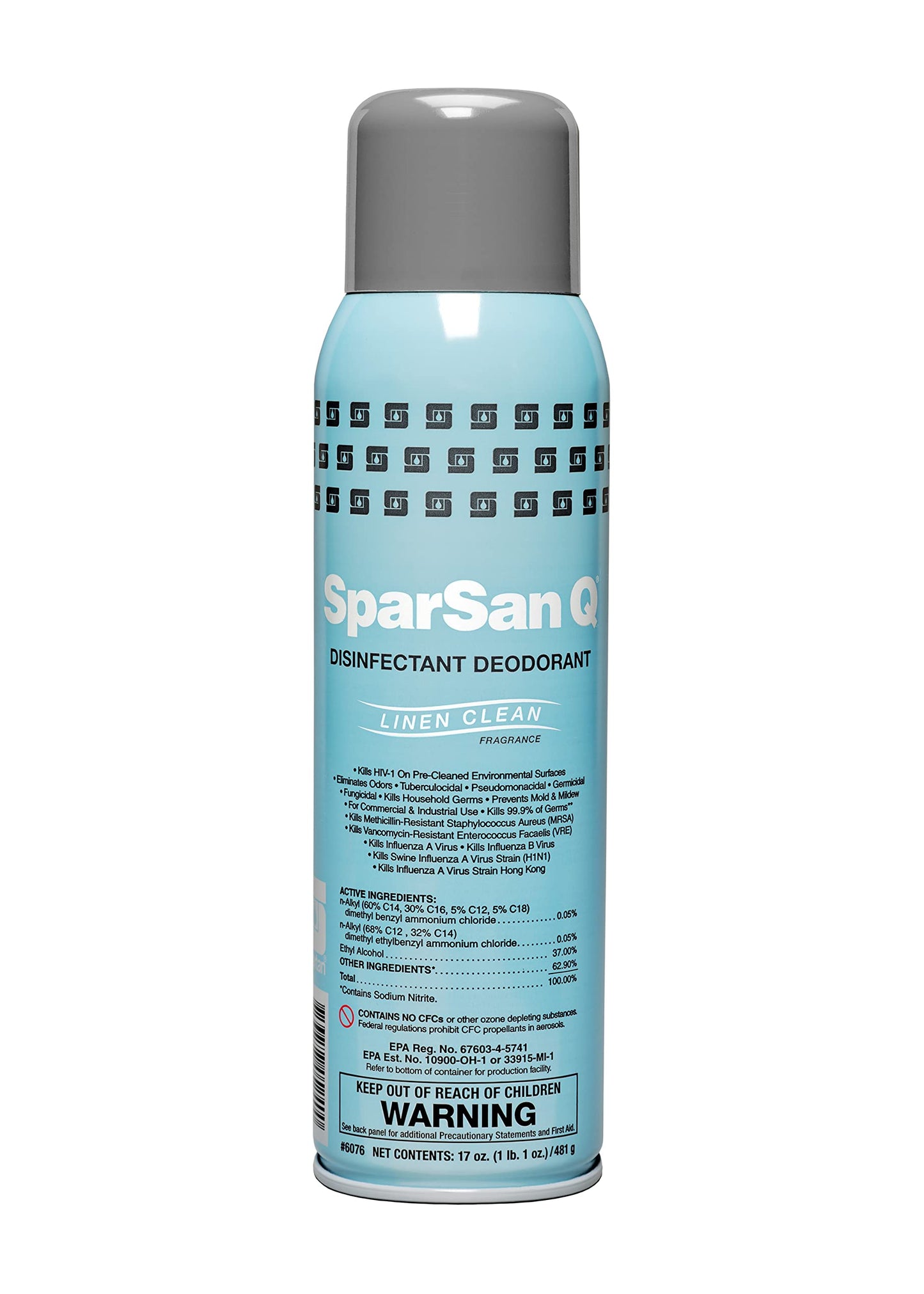 Spartan Chemical SparSan Q Disinfectant Deodorant Linen Fragrance Beauty and Personal Care SPARTAN