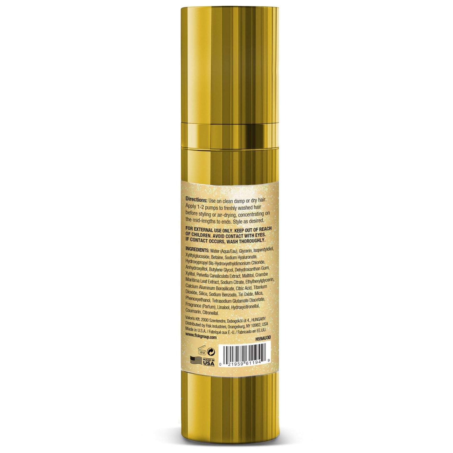 Hair Chemist 24k Gold Glossing Hair Serum 3 Ounce - Anti?Frizz High?Gloss Shine, Ultra?Light Non?Greasy Formula with UV & Heat Protection, Hydrating Beauty & Personal Care Hair Chemist