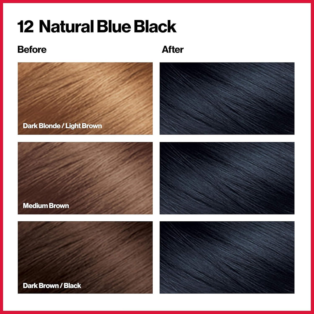 Revlon Colorsilk Beautiful Color, Natural Blue Black [12] 1 ea Beauty & Personal Care REVLON
