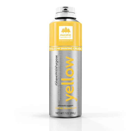 Pacific Shaving Company Yellow Shaving Cream - Foaming Colorful Shaving Cream - Hydrating, Redness Reducing + Irritation Free Shave Cream (7 Oz) Beauty & Personal Care Pacific Shaving Company