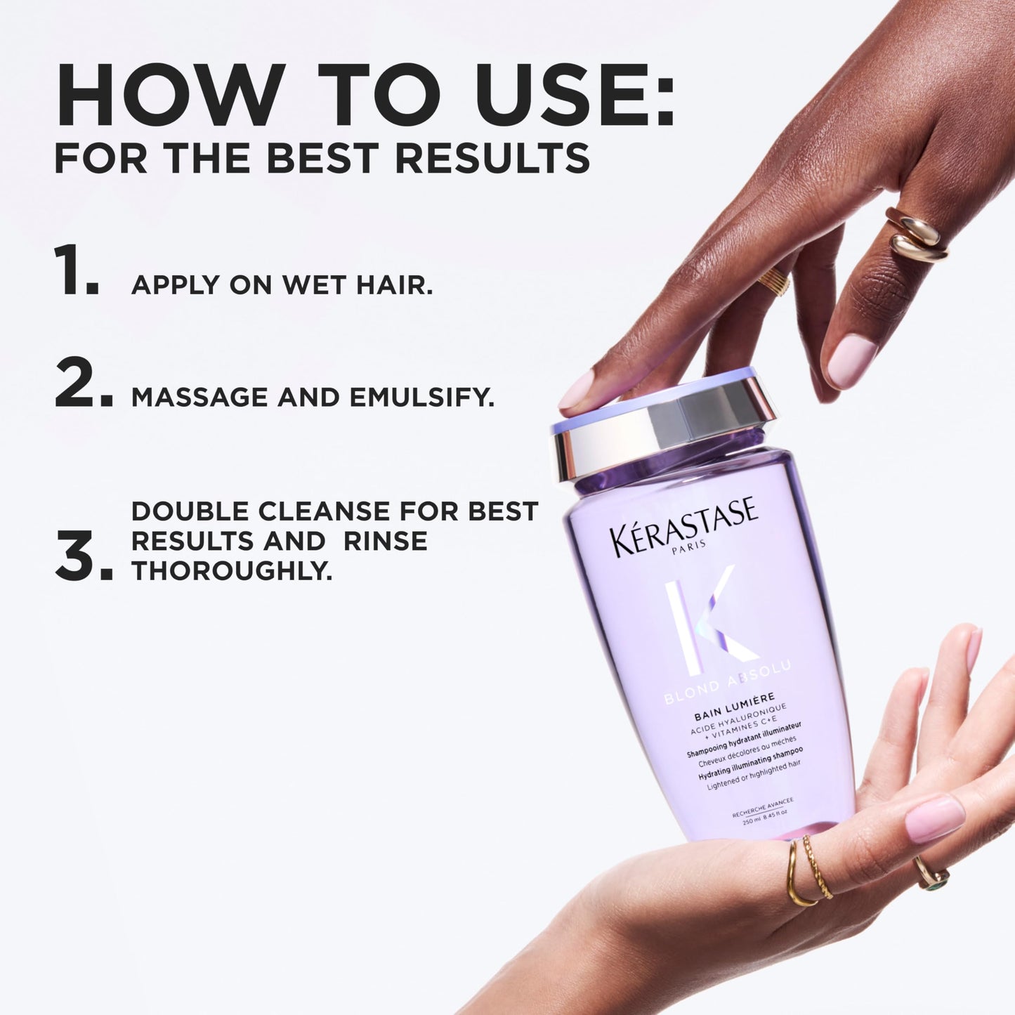 Kerastase Blond Absolu Lumière Illuminating Shampoo For Lightened & Highlighted Hair - Intensely Hydrates & Illuminates Shiny Hair, Removes Impurities Beauty and Personal Care KÉRASTASE