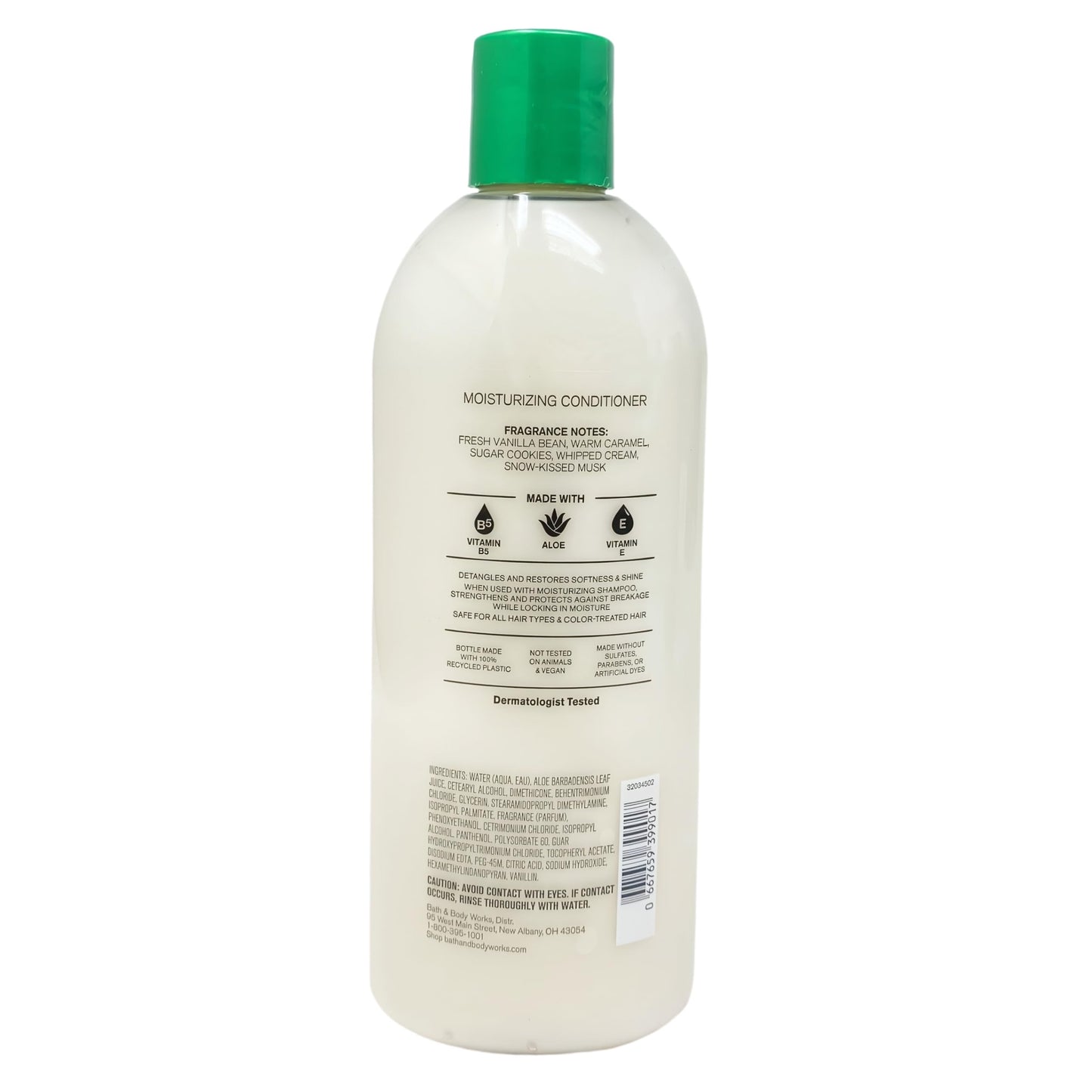 Bath & Body Works Vanilla Bean Noel Moisturizing Shampoo & Conditioner with a Peach Gardenia Sample Soap Beauty & Personal Care Bath & Body Works
