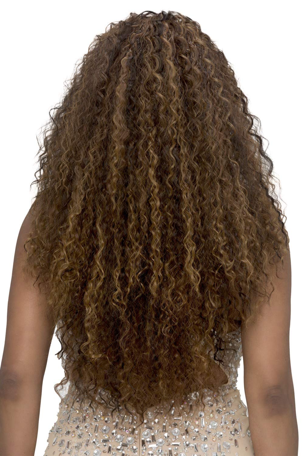 Vivica A. Fox New Futura, 30 Inch Long Weave Cap Layered Natural Spiral Curl, Combination of Convenience Cap & Wig - WP-TAYLOR (M1PB)
