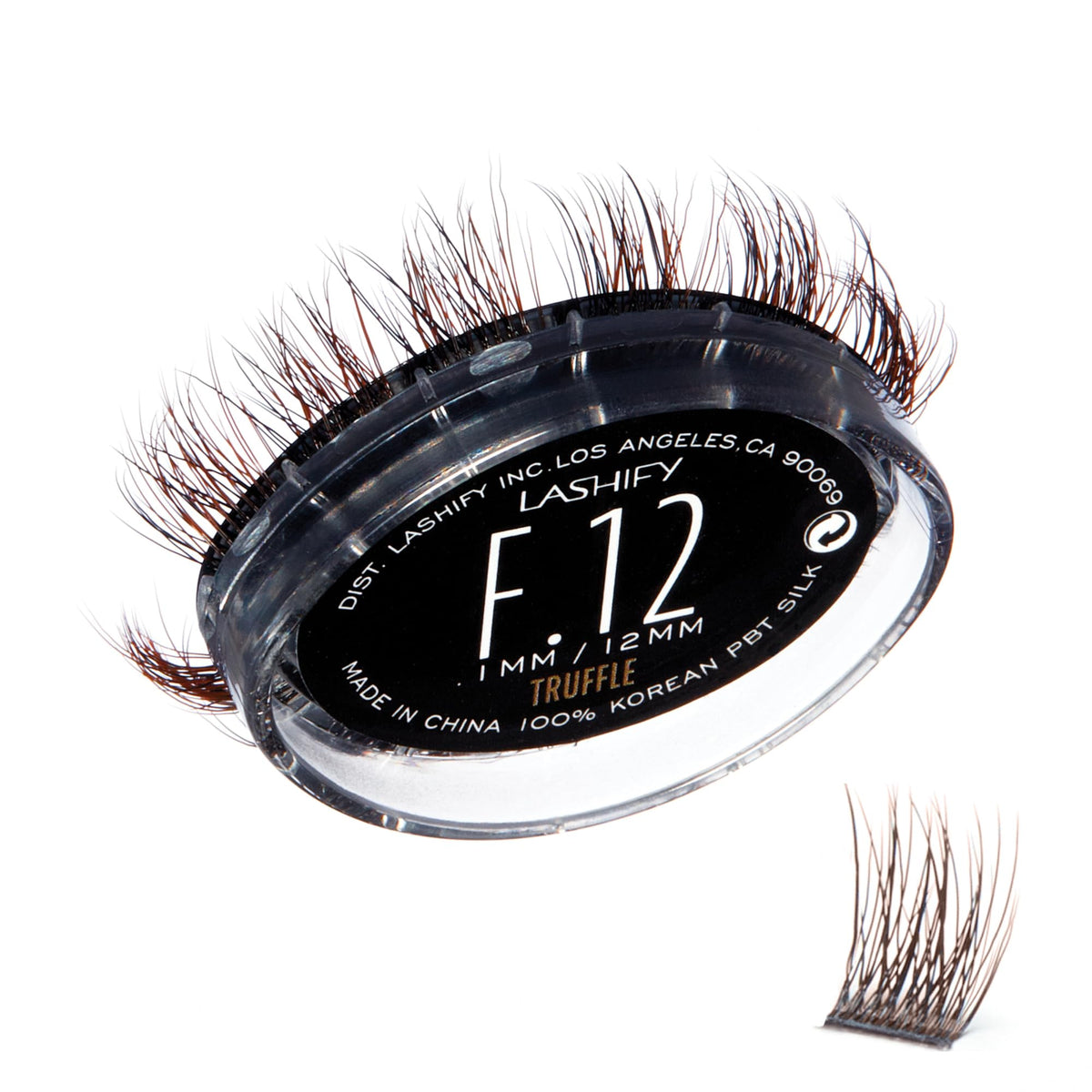 Lashify Fluffy 12mm Gossamer DIY Eyelash Extensions Refill, Truffle Color, Easy False Lashes To Add Fullness and Dimension Beauty & Personal Care Lashify
