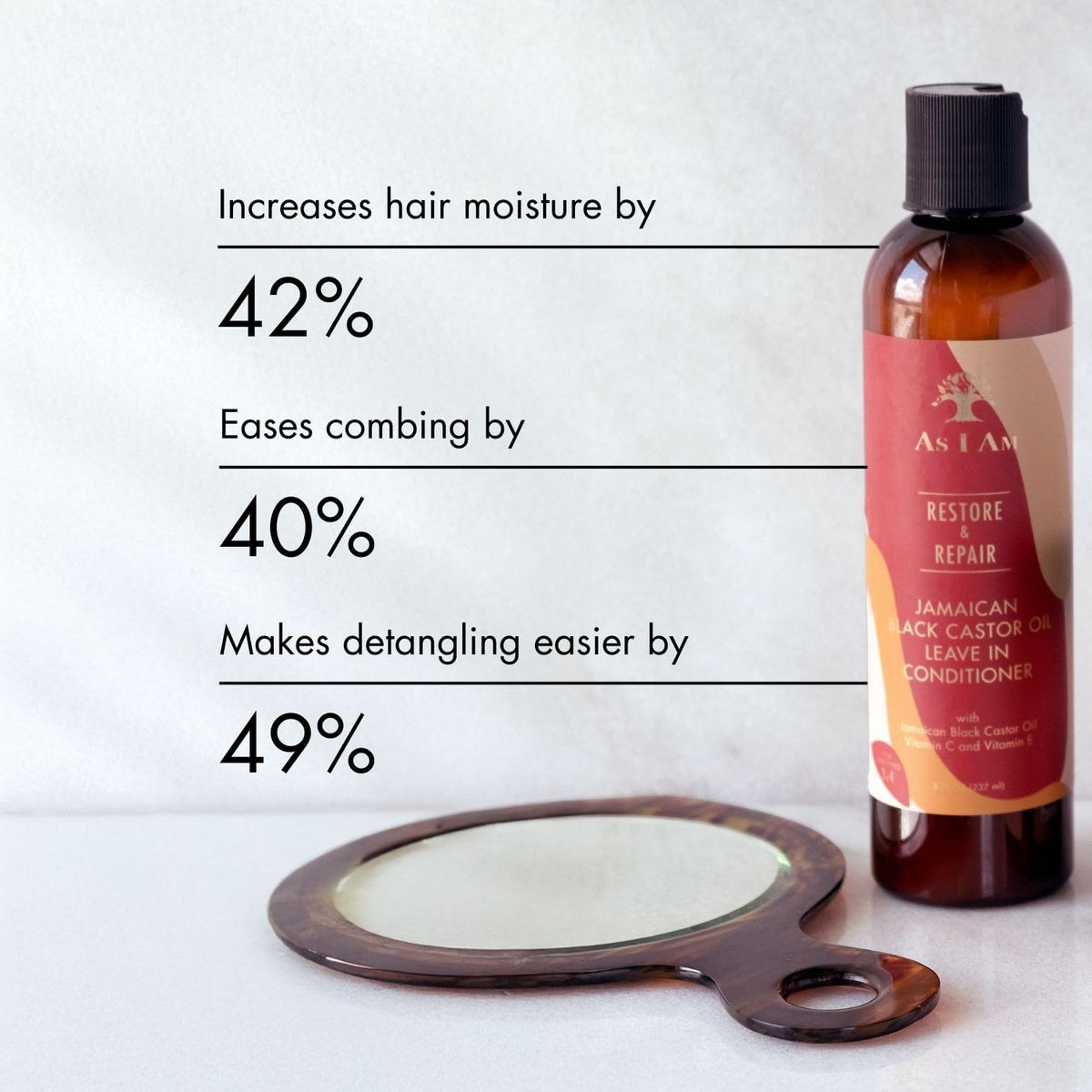 AS I AM JBCO Jamaican Black Castor Oil Leave in Conditioner, 501658