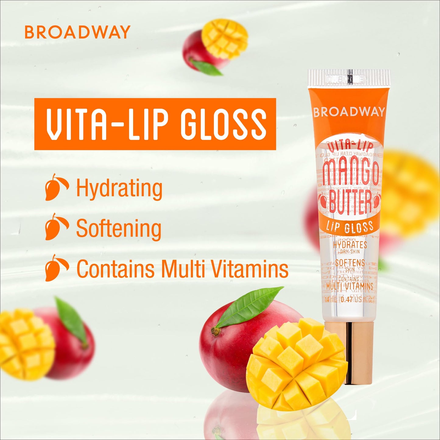 Ruby Kisses Broadway Vita-Lip Clear Lip Gloss (10 Pack), Hydrating & Soothing Formula with Vitamin, High-Shine Non-Sticky Lip Balm with Mint, Rosehip, Beauty & Personal Care Ruby Kisses