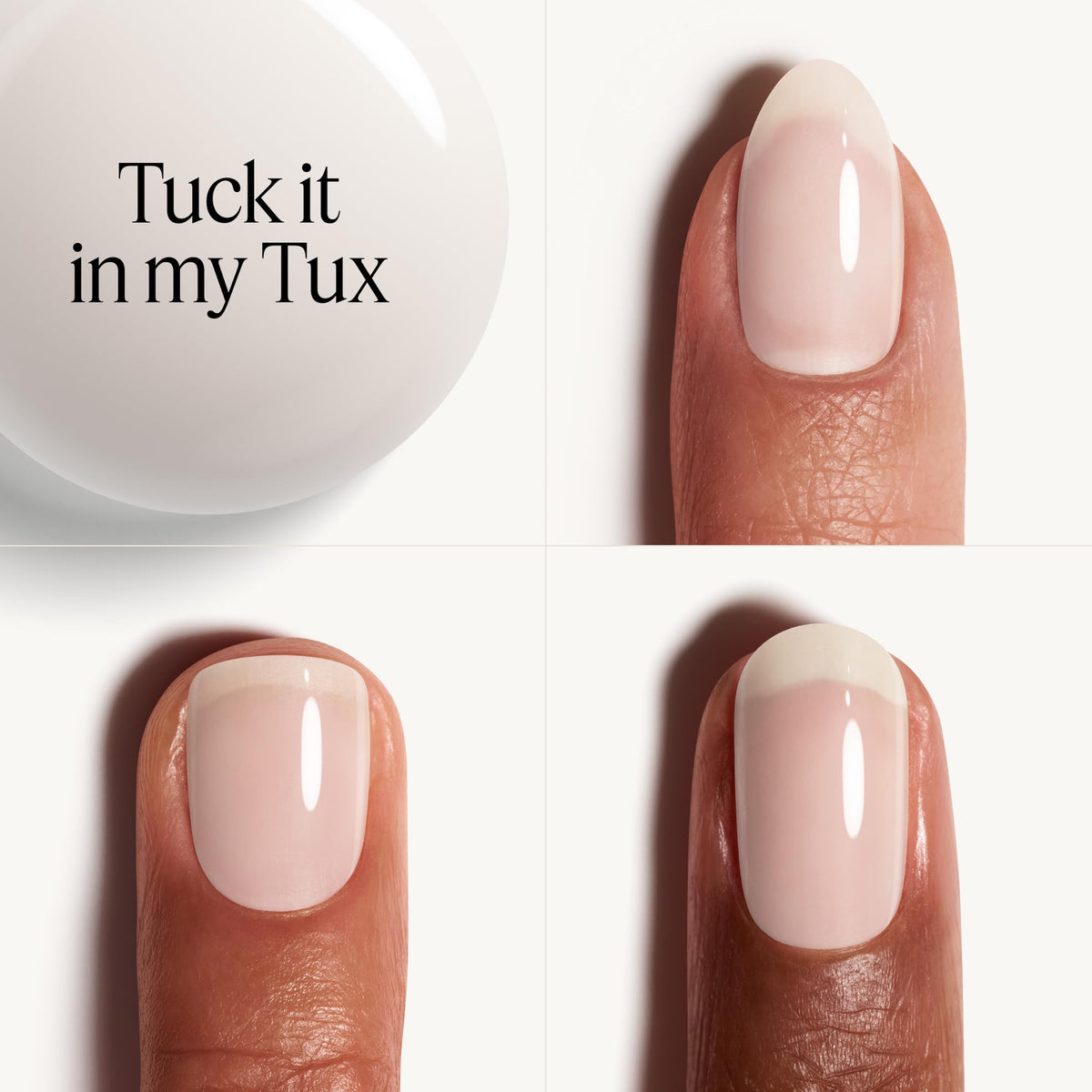 essie Salon-Quality Nail Polish, 8-Free Vegan, Ivory, Tuck It In My Tux, 0.46 fl oz