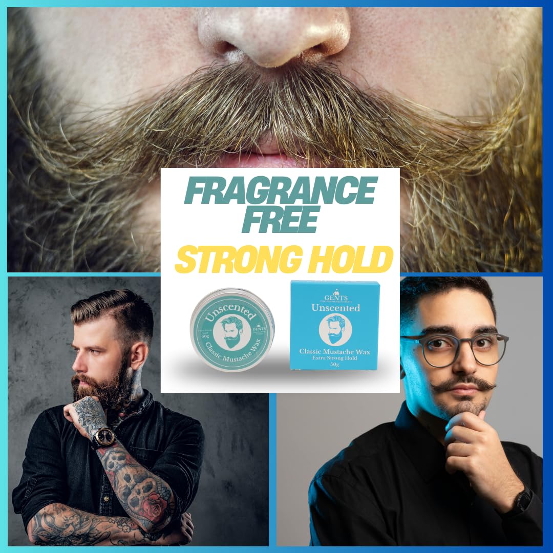 G.B.S Strong Hold Scent Variety Mustache Wax, Easy Application, Restyleable, long lasting hold with Styling Comb (1.7 oz) (3 Pack, Sandalwood, Sweet Beauty and Personal Care G.B.S