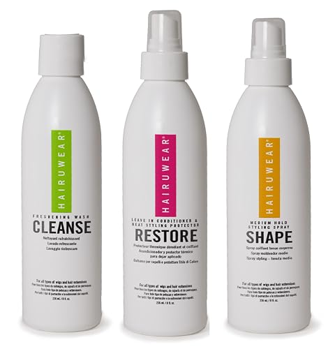 Wig Care Shampoo & Conditioner Kits: 8oz Cleanse, Rstore, Curl, or Control, Wide Tooth Comb or Wig Stand (8oz Cleanse, Restore, Shape) Beauty & Personal Care Belle of Hope Mara Ray