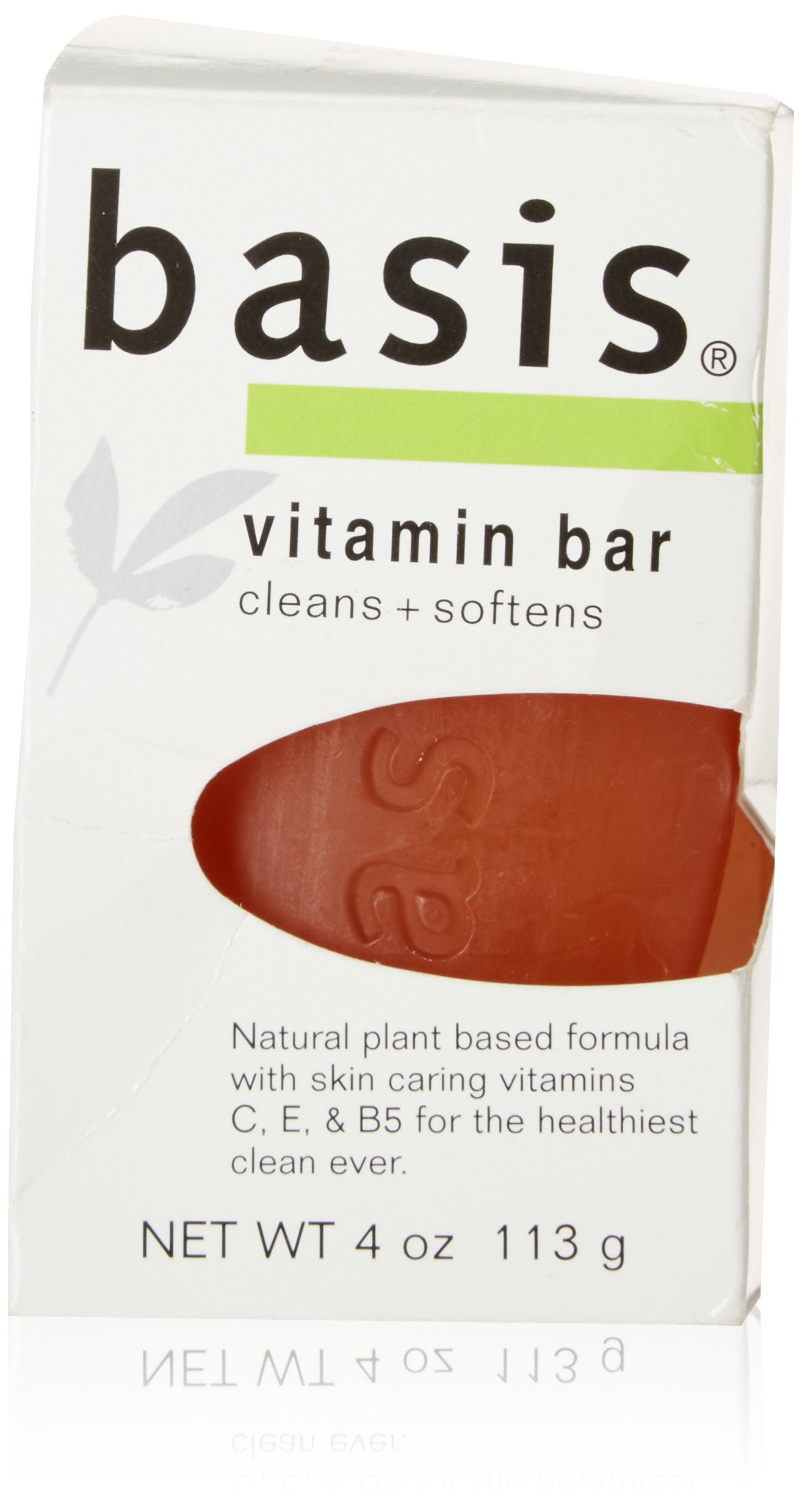 Basis Vitamin Soap Bar Cleans and Softens -- 4 oz Beauty & Personal Care Basis