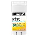 Neutrogena Purescreen+ Mineral Beach Defense On-The-Go Body Sunscreen Stick with Broad Spectrum SPF 50, Water Resistant UVA/UVB Protection, Absorbs Beauty & Personal Care Neutrogena