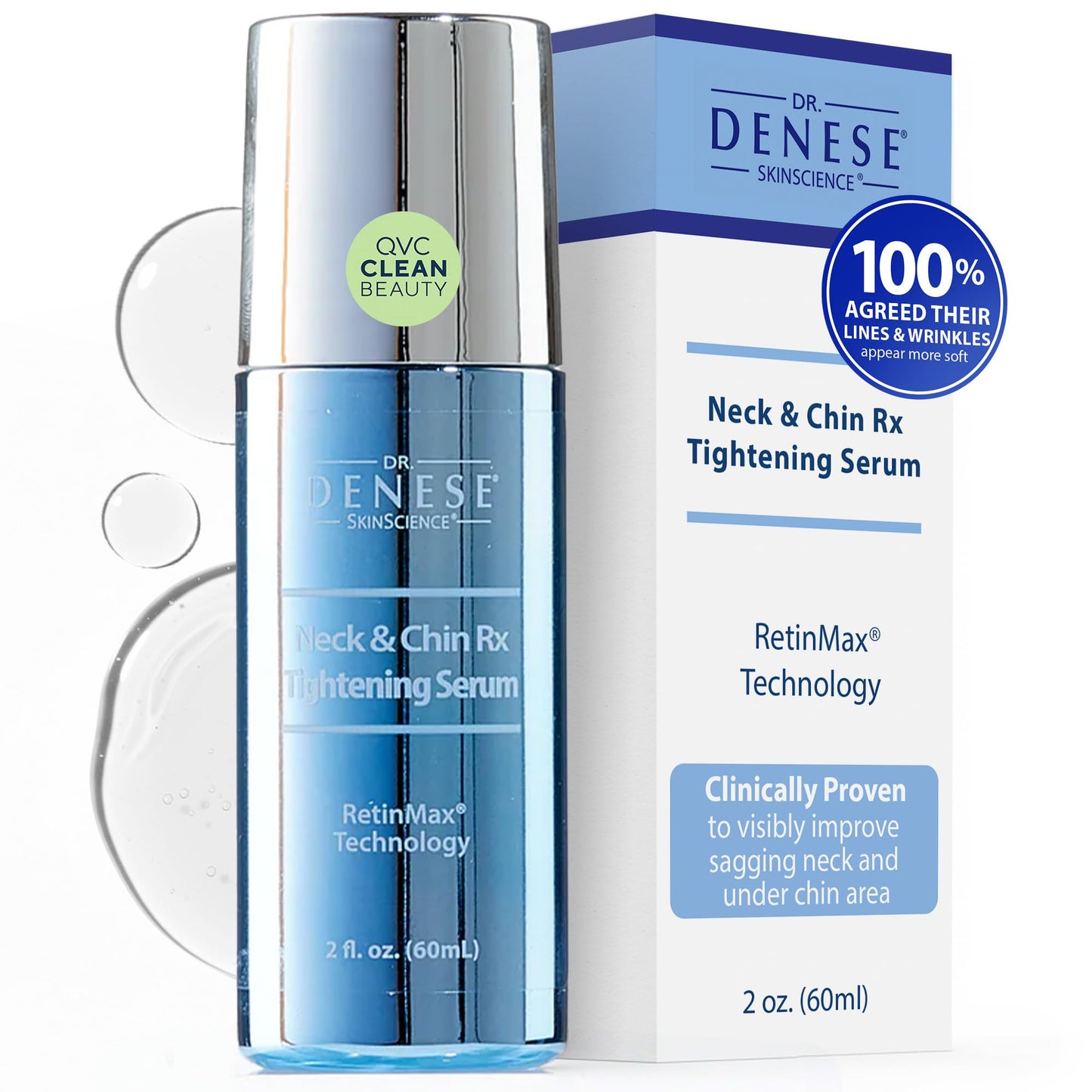 Dr. Denese Neck Firming and Tightening Serum Roll-On 2 oz - Vitamin C and Peptide Formula with Retinoate for Smooth Radiant Skin and Refined Jawline Beauty & Personal Care Dr. Denese