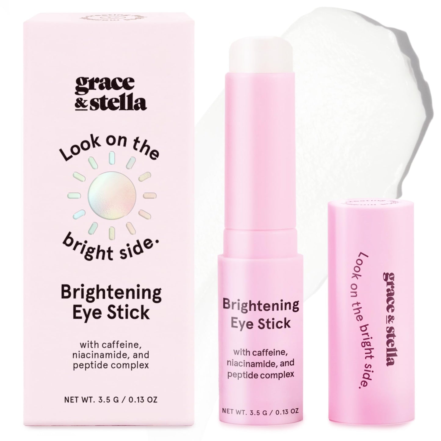 grace & stella Under Eye Brightener Balm Stick - Travel Essentials - Caffeine Eye Cream for Dark Circles, Puffiness, Wrinkles - Vegan Moisturizer Beauty and Personal Care grace & stella Default Title