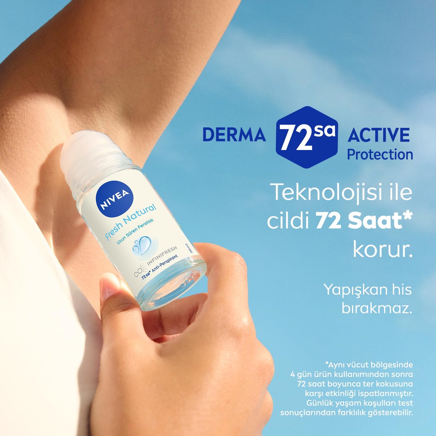 Nivea Fresh Natural Roll On | 1.69 Fl Oz (50ml) | Pack of 3 Beauty & Personal Care NIVEA