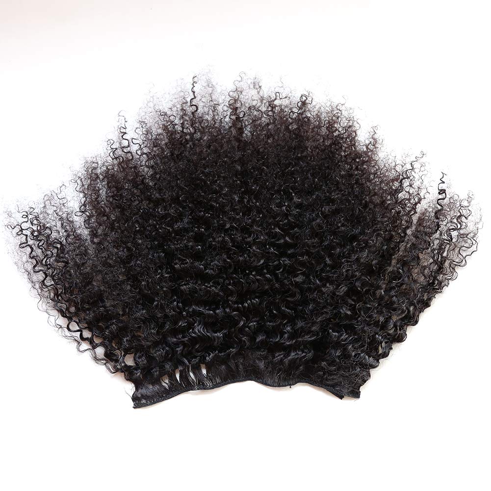 ZigZag Hair Afro Kinky Curly Clip In Human Hair Extensions Brazilian Virgin African American 4B 4C Natural Clip Ins For Black Women (10inch, 3B 3C) Beauty & Personal Care zigzag hair