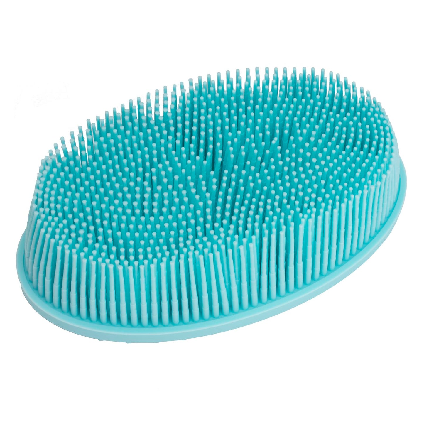 DNC Exfoliating Silicone Body Scrubber Shower Bath Body Brush loofah Easy to Clean, Lathers Well, Eco Friendly, Long Lasting (Blue Beauty & Personal Care DNC