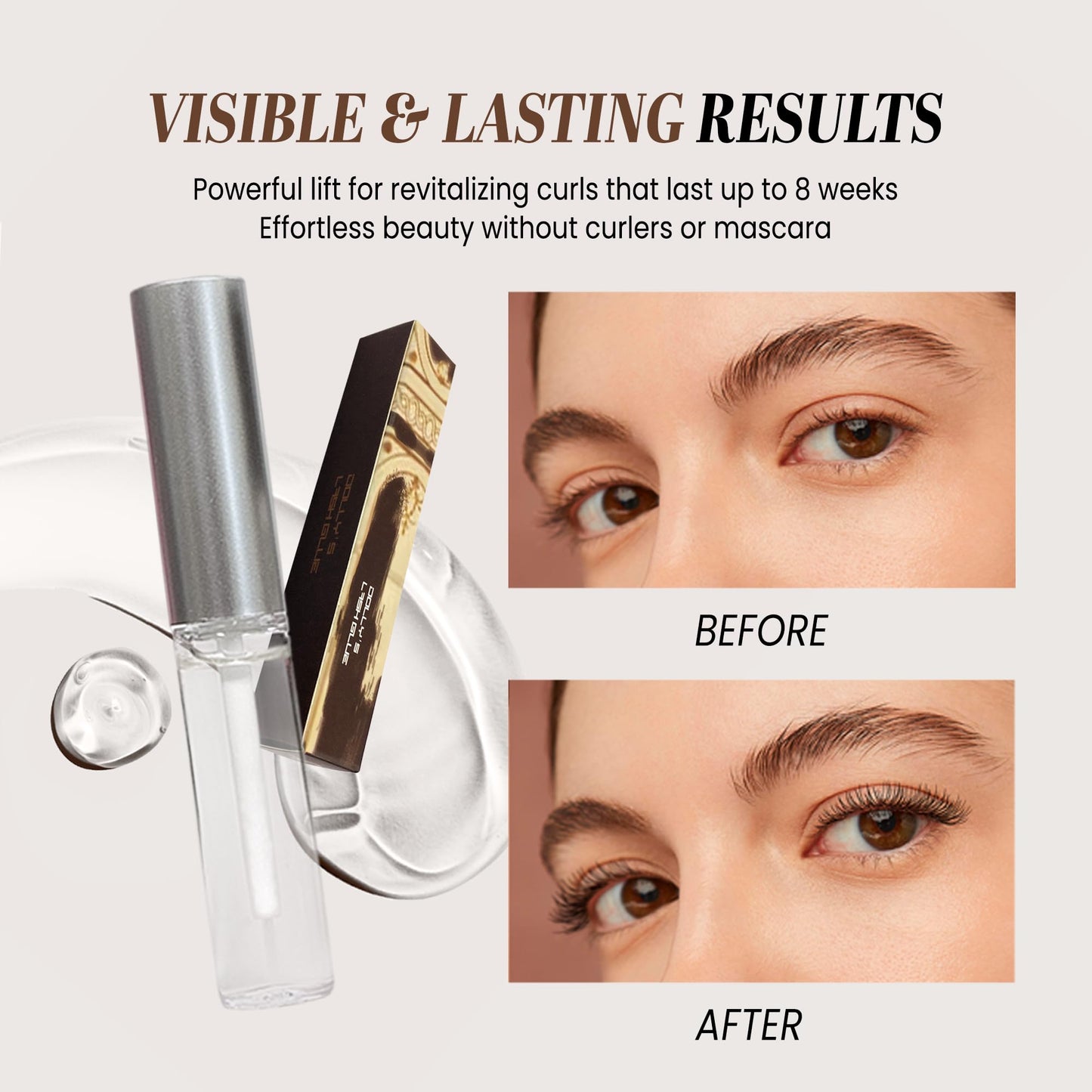 Dolly's Lash Premium Eyelash Extension Glue Bottle Natural, Long-Lasting, Strong Hold (5 mL) 2 Pieces Beauty & Personal Care PANA
