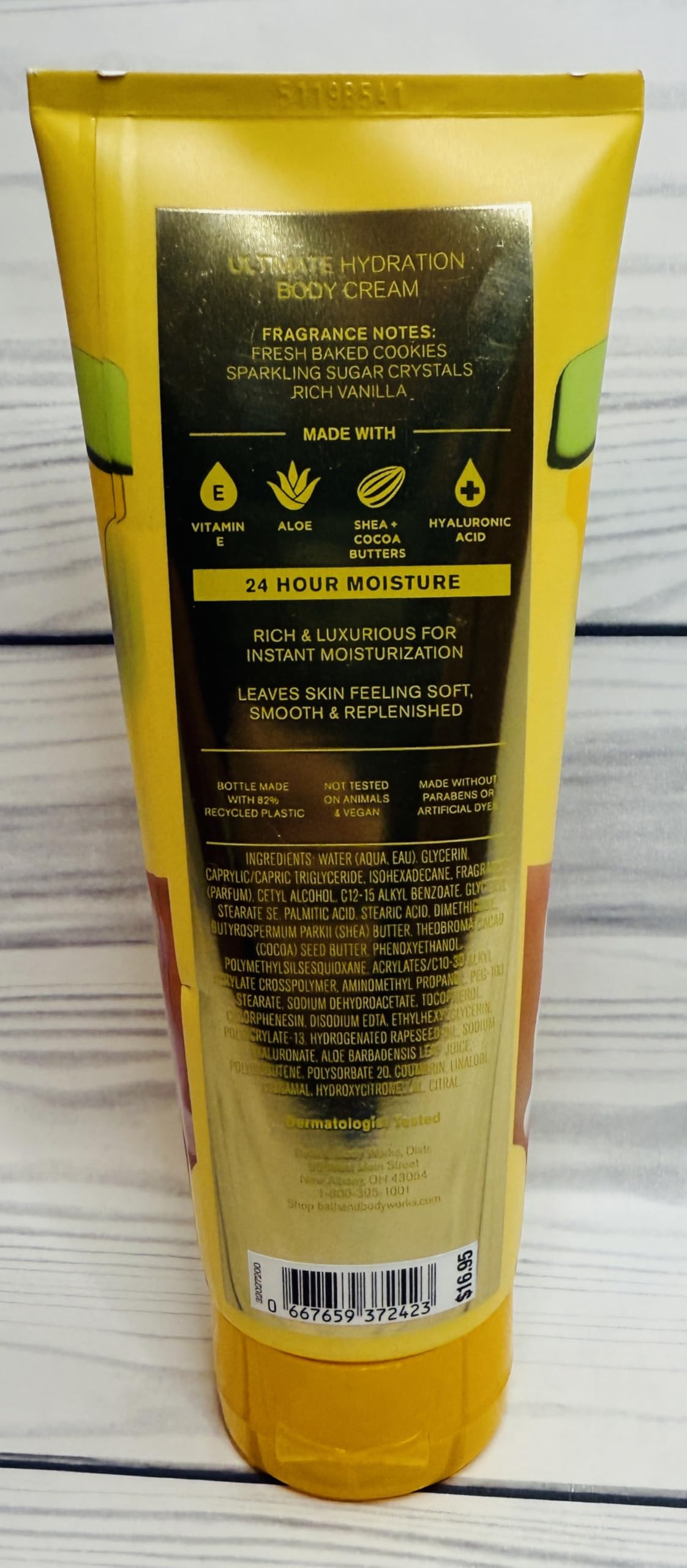 Bath & Body Works Merry Cookie Body Cream 8 Ounces Pack of 2