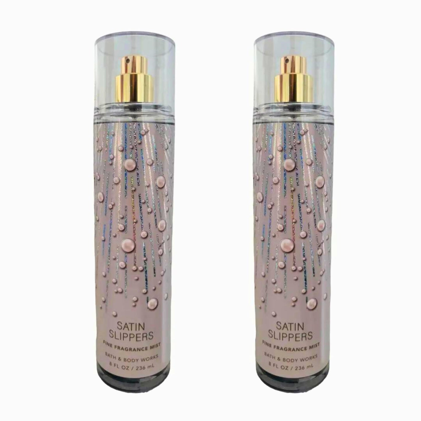 Bath & Body Works Fine Fragrance Mist, Set of 2 Bottles, 8oz Per Bottle (Satin Slippers) Beauty & Personal Care Bath & Body Works