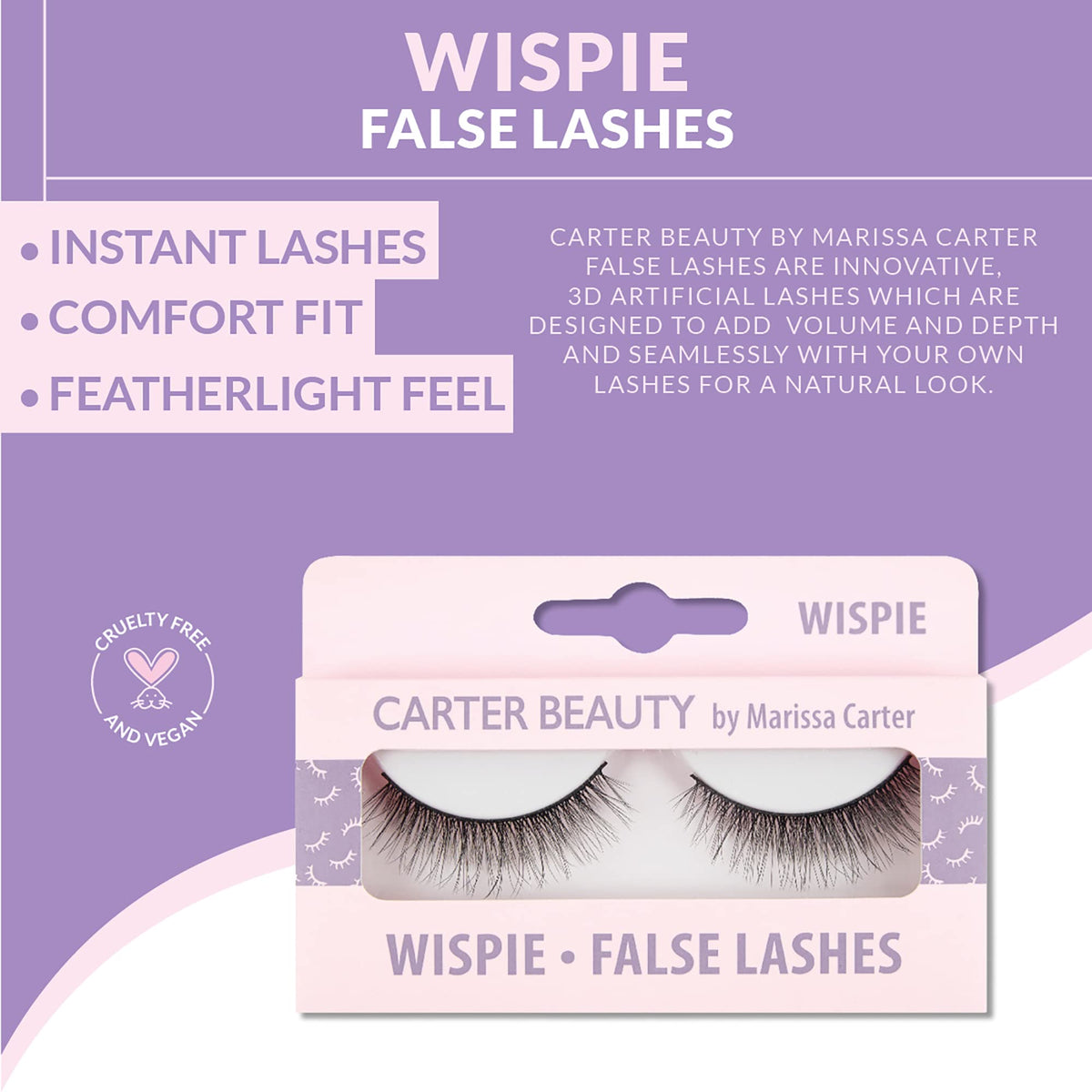 Carter Beauty On The Lash - 3D Artificial Eyelashes - Adds Volume And Depth - Adds A Touch Of Elegance - Feather Weight - Creates A Sophisticated Look Beauty & Personal Care Carter Beauty