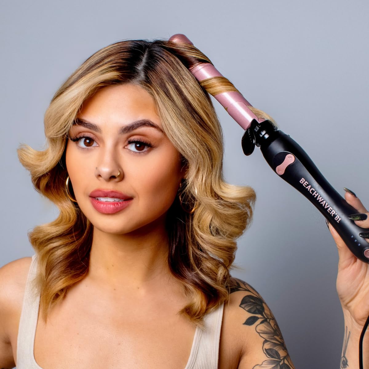 The Beachwaver Co. B1 Rotating Curling Iron - Automatic 1" Ceramic Curling Iron - Easy-to-Use Spinning Wand for Long-Lasting Waves, Auto-Shut Off Beauty & Personal Care The Beachwaver Co.