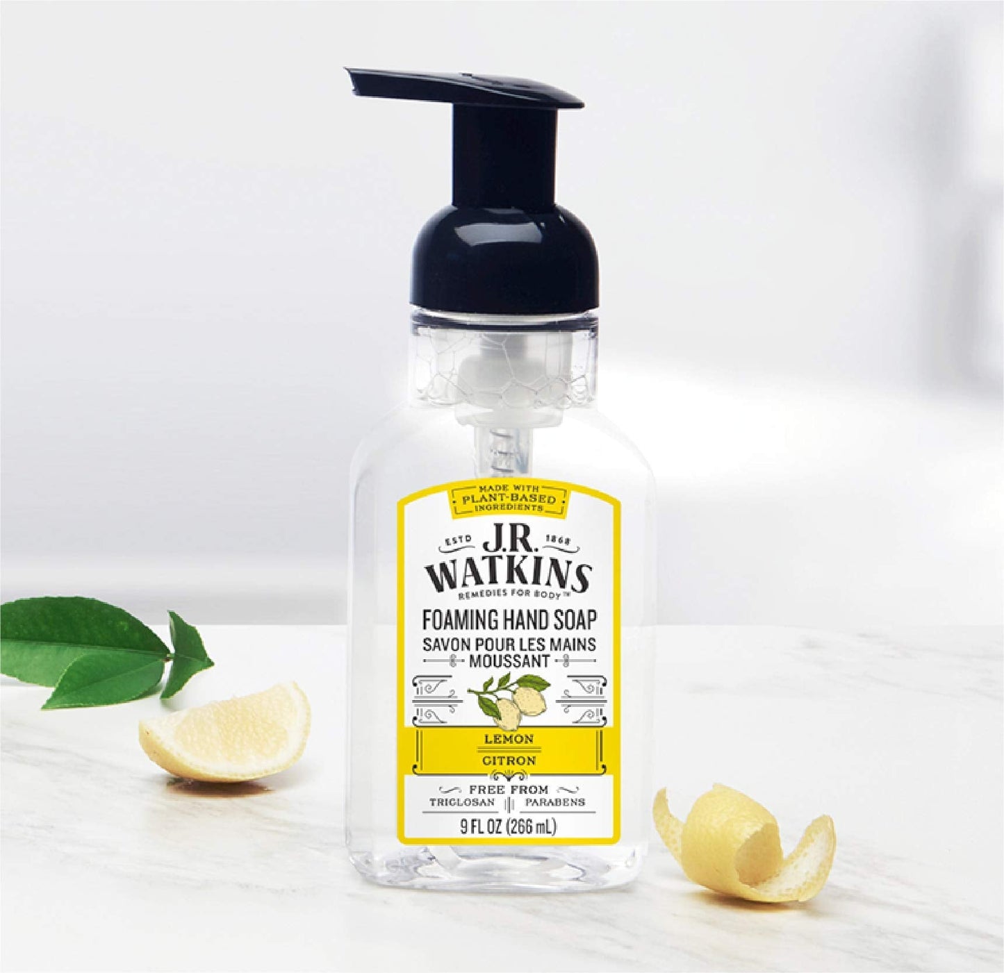 J.R. Watkins Foaming Hand Soap For Bathroom or Kitchen, Scented, Cruelty Free, 9 Fl Oz, Lemon, 3 Pack Beauty & Personal Care J.R. Watkins