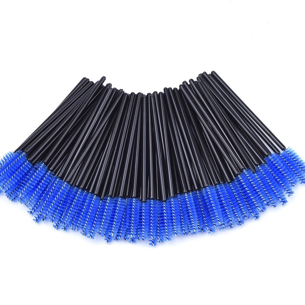 50 Pcs Disposable Mini Eyelash Eye Lash Makeup Brush Mascara Wands Applicator Blue Beauty & Personal Care GBSTORE