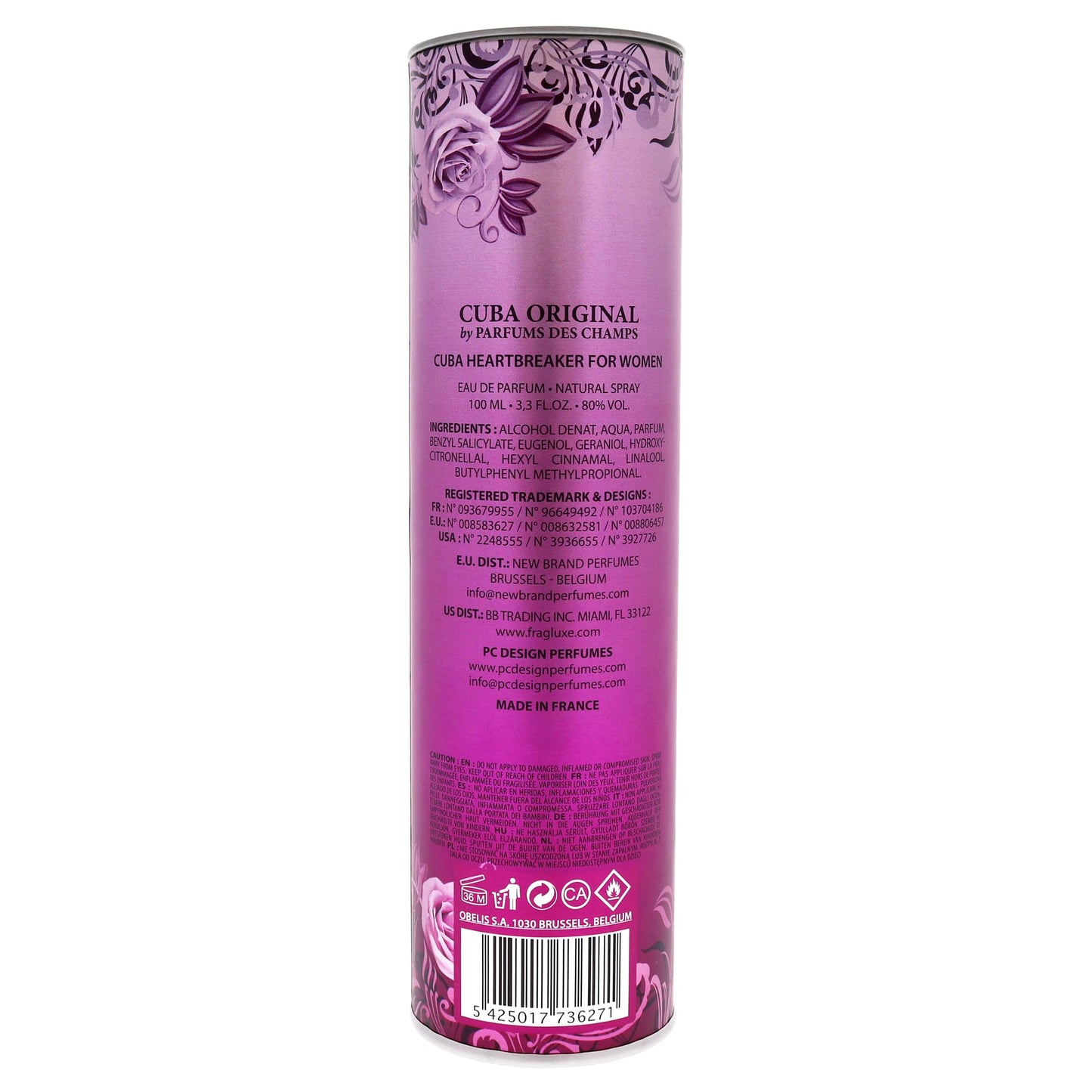 Cuba Heartbreaker Eau De Parfum Spray for Women,3.4 Ounce Beauty & Personal Care Cuba