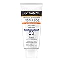 Neutrogena Clear Face Liquid Lotion Sunscreen for Acne-Prone Skin, Broad Spectrum SPF 50 UVA/UVB Protection, Oil-, Fragrance- & Oxybenzone-Free Facial Beauty & Personal Care Neutrogena