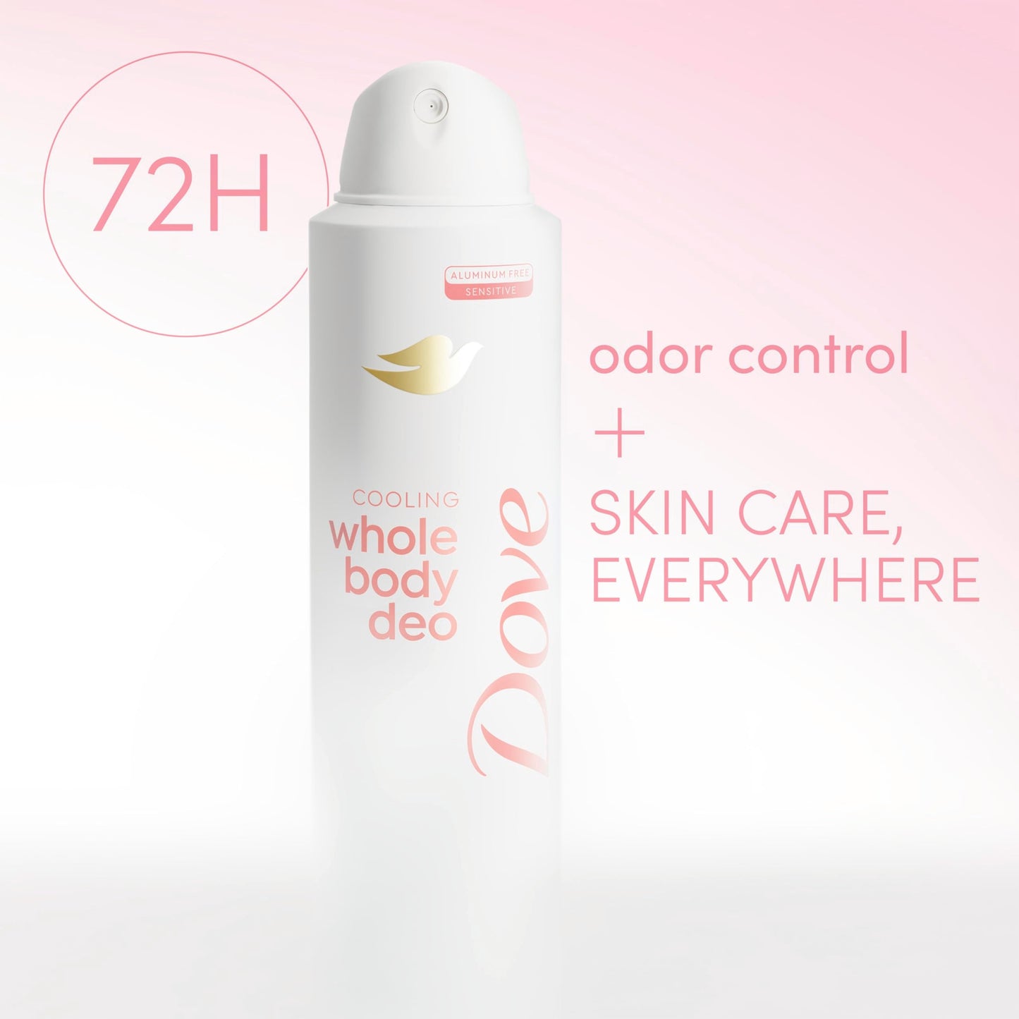Dove Whole Body Deodorant Cooling Spray Raspberry & Rose Aluminum Free 4oz Beauty and Personal Care Dove