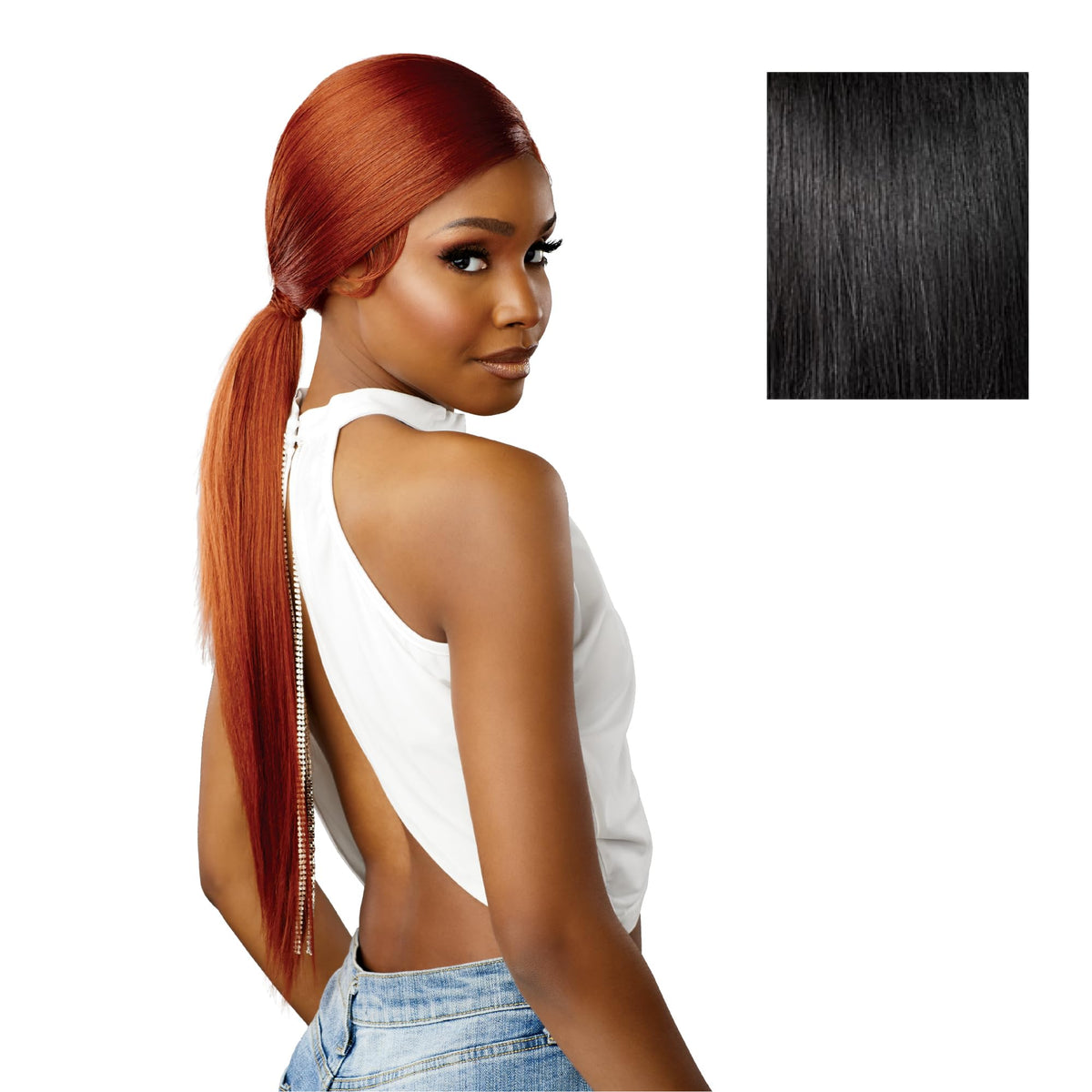 Sensationnel Dashly Lace Front Wig-Unit 51, 1 JETBLACK