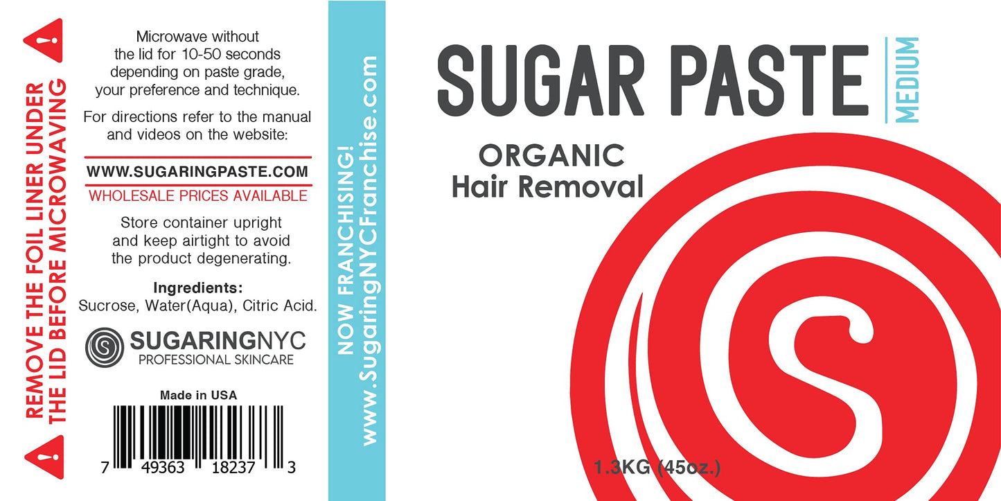 Sugaring NYC Paste Set - Soft, Medium, Hard Signature Organic Paste Beauty and Personal Care Sugaring