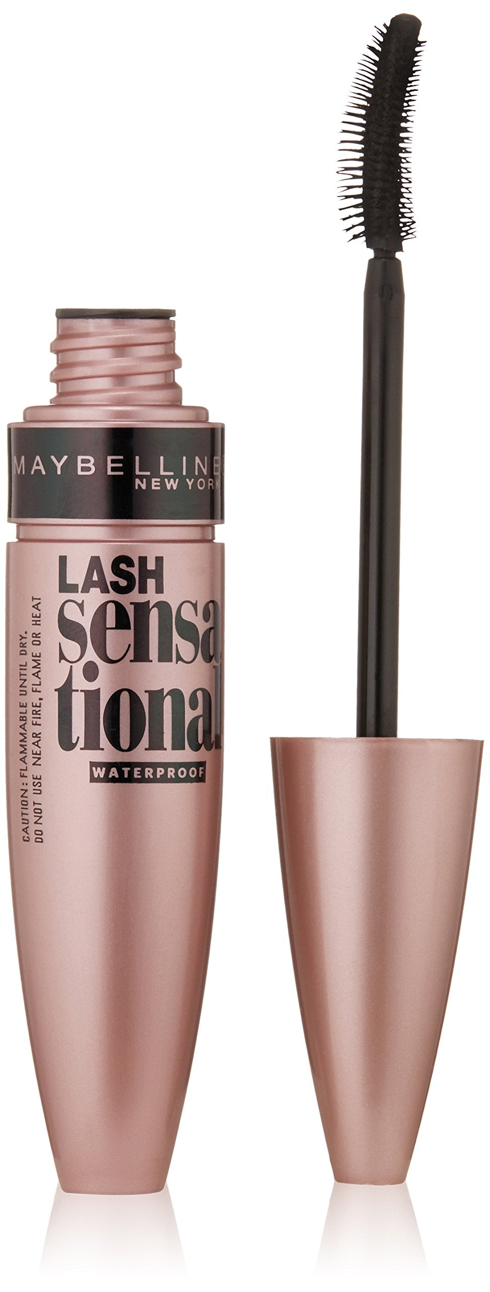 Maybelline New York Lash Sensational Mascara, Waterproof Very Black, 0.3 Fluid Ounce (packaging may vary)