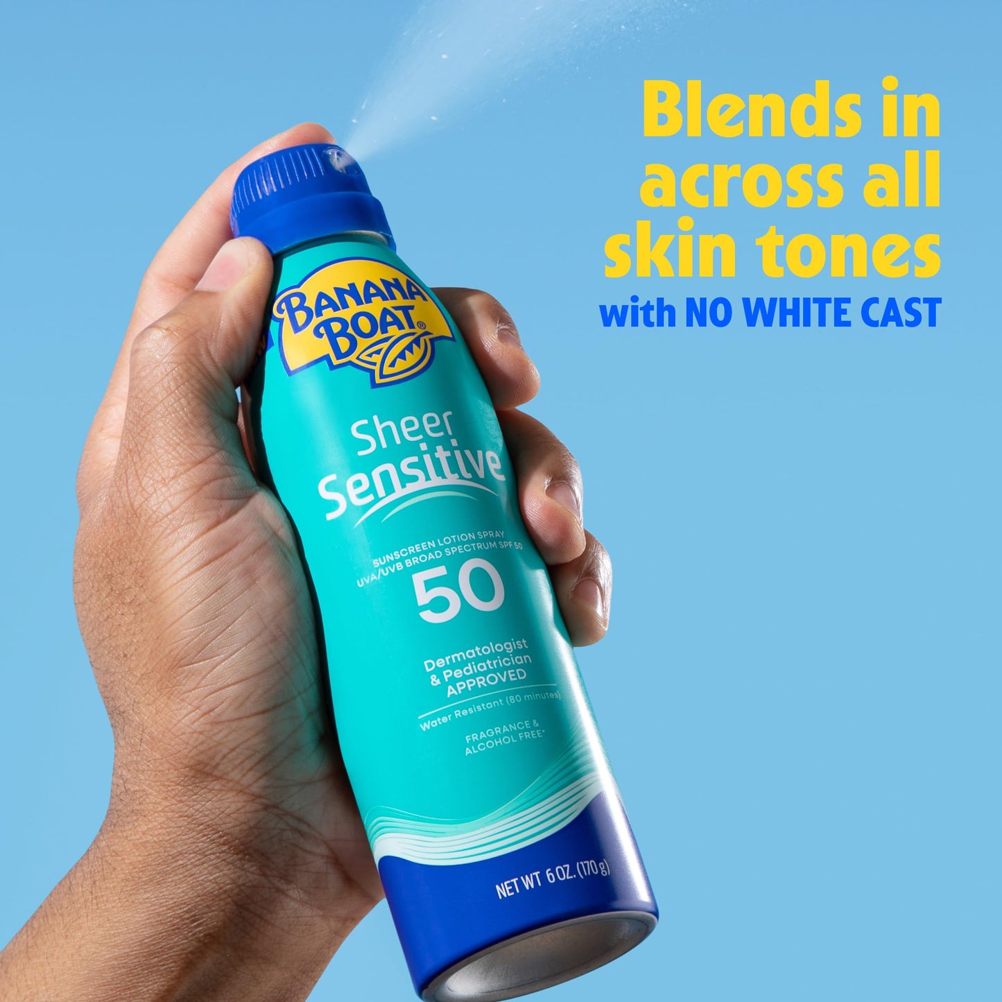 Banana Boat Sheer Sensitive Body Spray, SPF 50, 6oz Beauty & Personal Care Banana Boat