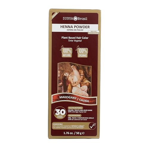 Surya Brasil Henna Powder Mahogany, 1.76oz Beauty & Personal Care Surya Brasil Products