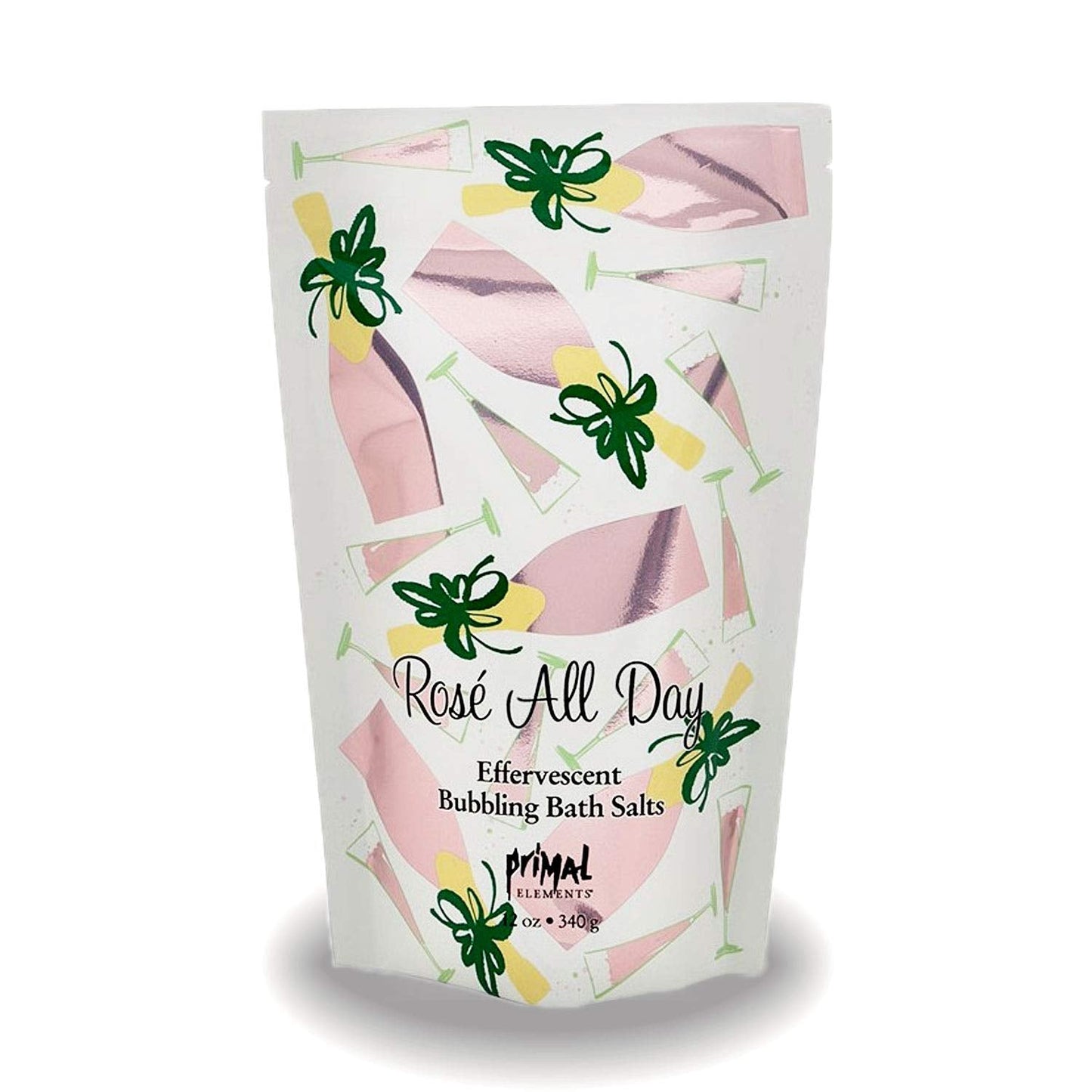 Primal Elements Bubbling Bath Salts 12 Ounce (Rose All Day) Beauty and Personal Care Primal Elements