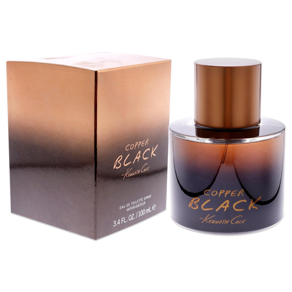 Kenneth Cole Copper Black Eau de Toilette Spray for Men, 3.4 Fl Oz Beauty & Personal Care Kenneth Cole