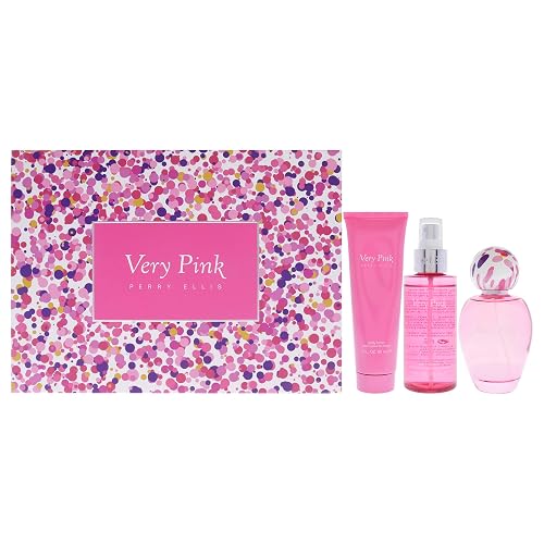 Perry Ellis Very Pink by Perry Ellis for Women - 3 Pc Gift Set 3.4oz EDP Spray, 3oz Body Lotion, 4oz Body Mist Beauty & Personal Care Perry Ellis