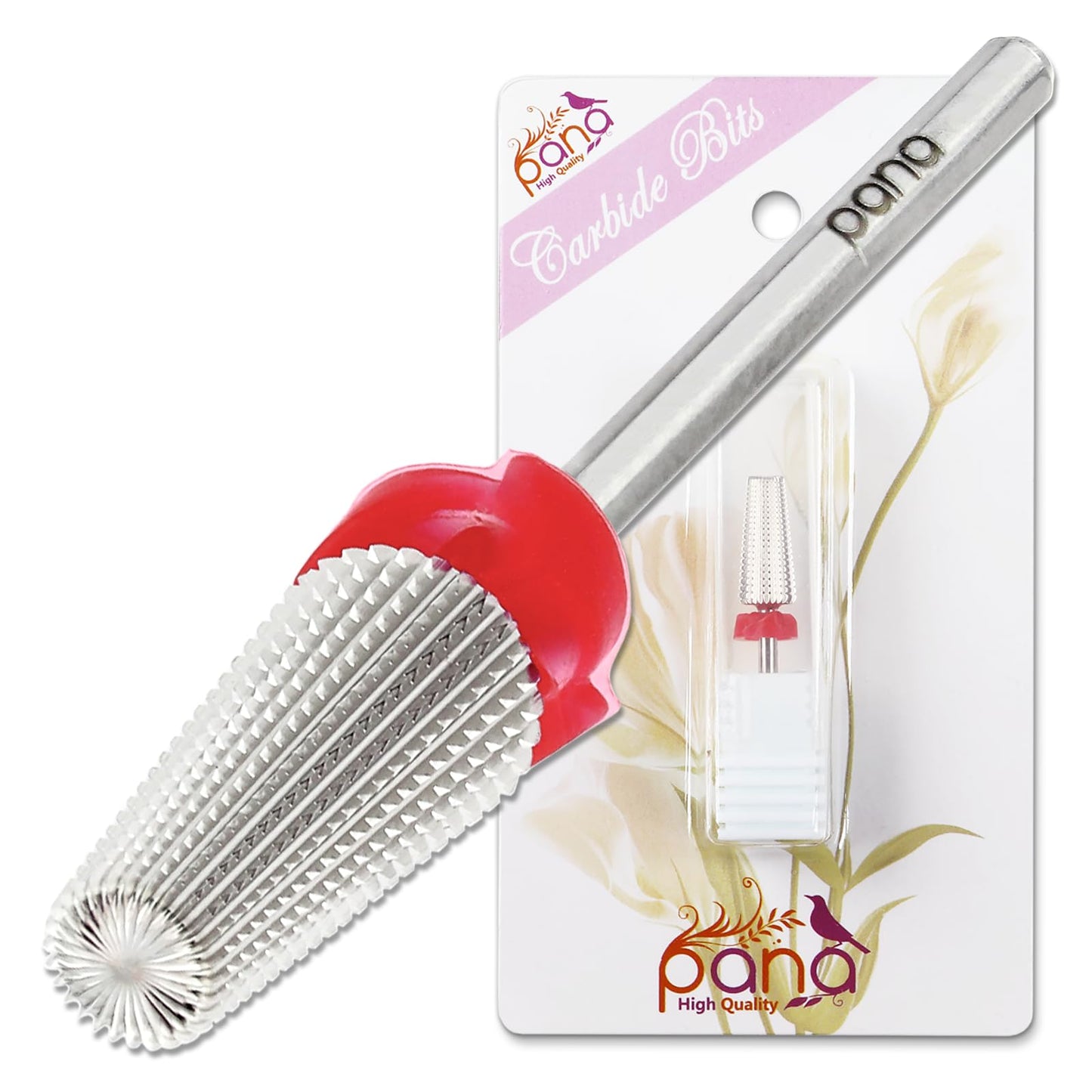 PANA Nail Carbide 5 in 1 Bit - Two Way Rotate use for Both Left and Right Handed - Fast Remove Acrylic or Hard Gel - 3/32" Shank - Manicure, Nail Art Beauty & Personal Care PANA