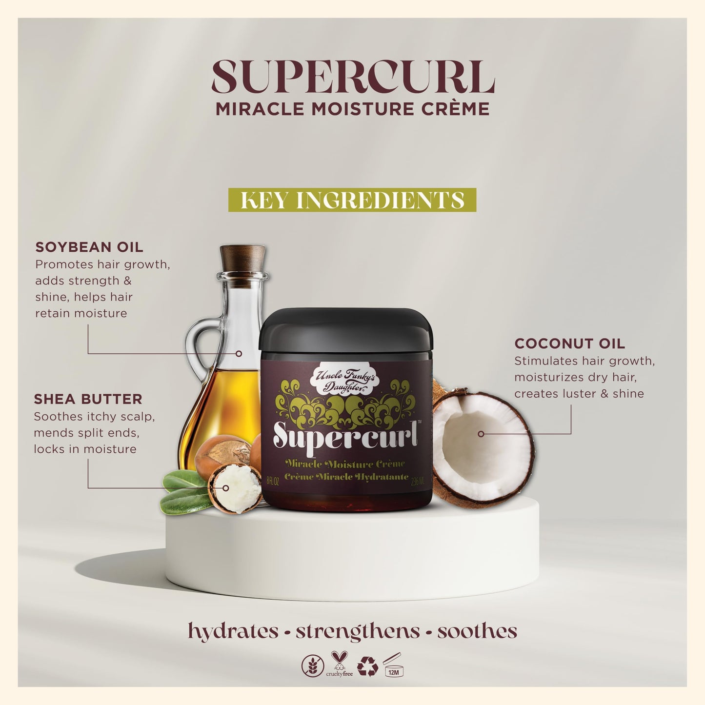 Uncle Funky's Daughter Supercurl Miracle Moisture Creme Beauty & Personal Care Uncle Funky's Daughter