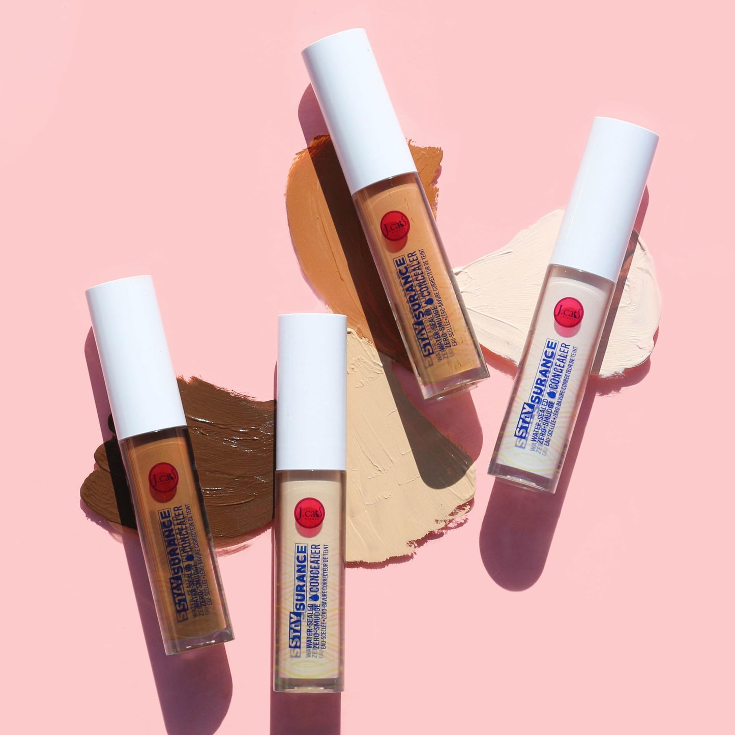 J.Cat Beauty Staysurance Water-Proof, Zero-Smudge Concealer, Combats Dark Circles, Redness and Small Imperfections, Lightweight, Buildable Formula Beauty & Personal Care J.CAT BEAUTY