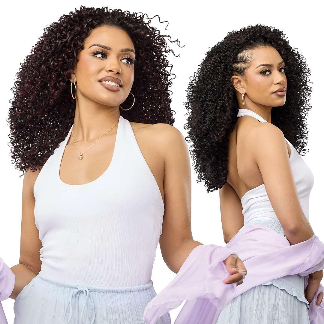 Outre Quick Weave Synthetic Half Wig - Flowair - Flow 7 (DARK BROWN 2)