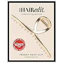 The Hair Edit French Twist Claw Clip - Chic Hair Clip for Women, Elegant Gold Metal Hair Clip, Ideal Gift For Women, Chic Up Dos and Half Up Styles Beauty & Personal Care The Hair Edit