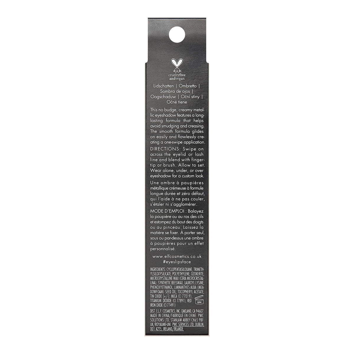 e.l.f. No Budge Shadow Stick, Long-Lasting Cream Eyeshadow Stick For High-Pigment, Metallic Color, Vegan & Cruelty-Free, Perfect Pearl Beauty & Personal Care e.l.f.