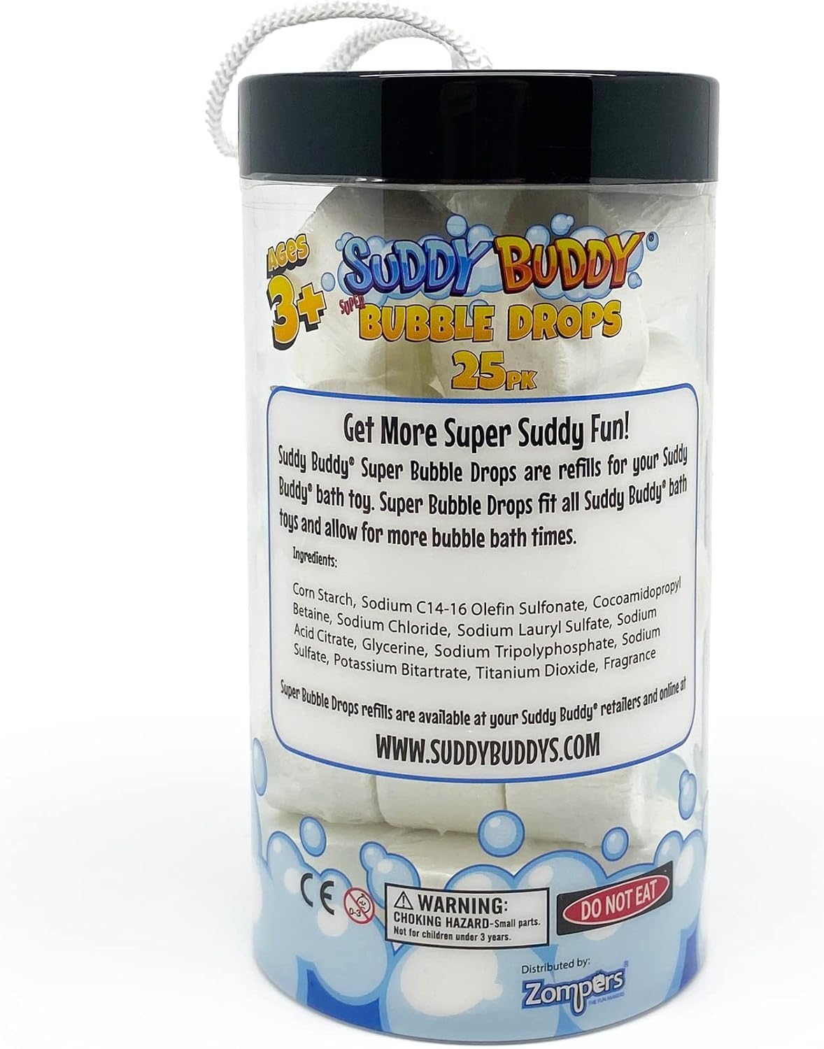 Suddy Buddy® Super Bubble Drop Refills - Fun & Easy Bath Bubbler for Kids Bubble Bath Toys 3+ - Non-Toxic, Hypoallergenic - 25 Count, Long-Lasting Fun Beauty and Personal Care Suddy Buddy