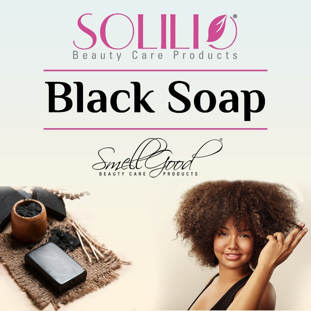 SmellGood - African Black Soap, totally natural, best quality, raw and organic soap, great for body and face wash, imported from Ghana, 5 LB bar Beauty & Personal Care SmellGood