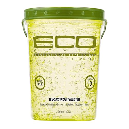 Eco Style Gel Olive Oil Styling Gel - Adds Shine and Tames Split Ends - Delivers Moisture to the Scalp - Nourishes And Repairs - Provides Weightless Beauty & Personal Care Eco Style