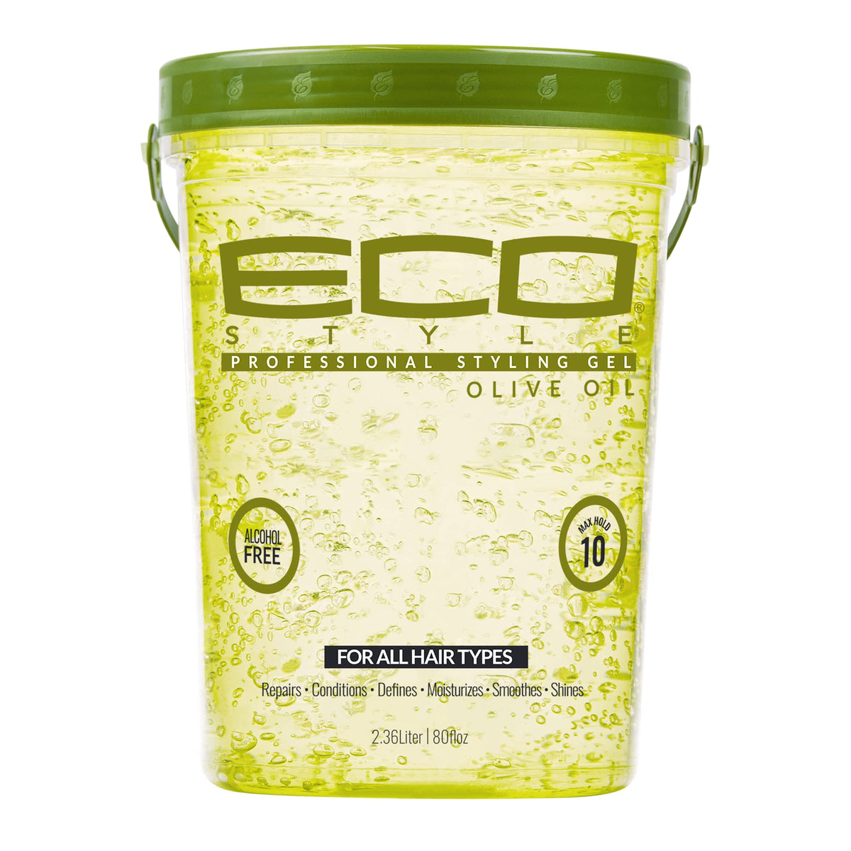 Eco Style Gel Olive Oil Styling Gel - Adds Shine and Tames Split Ends - Delivers Moisture to the Scalp - Nourishes And Repairs - Provides Weightless Beauty & Personal Care Eco Style