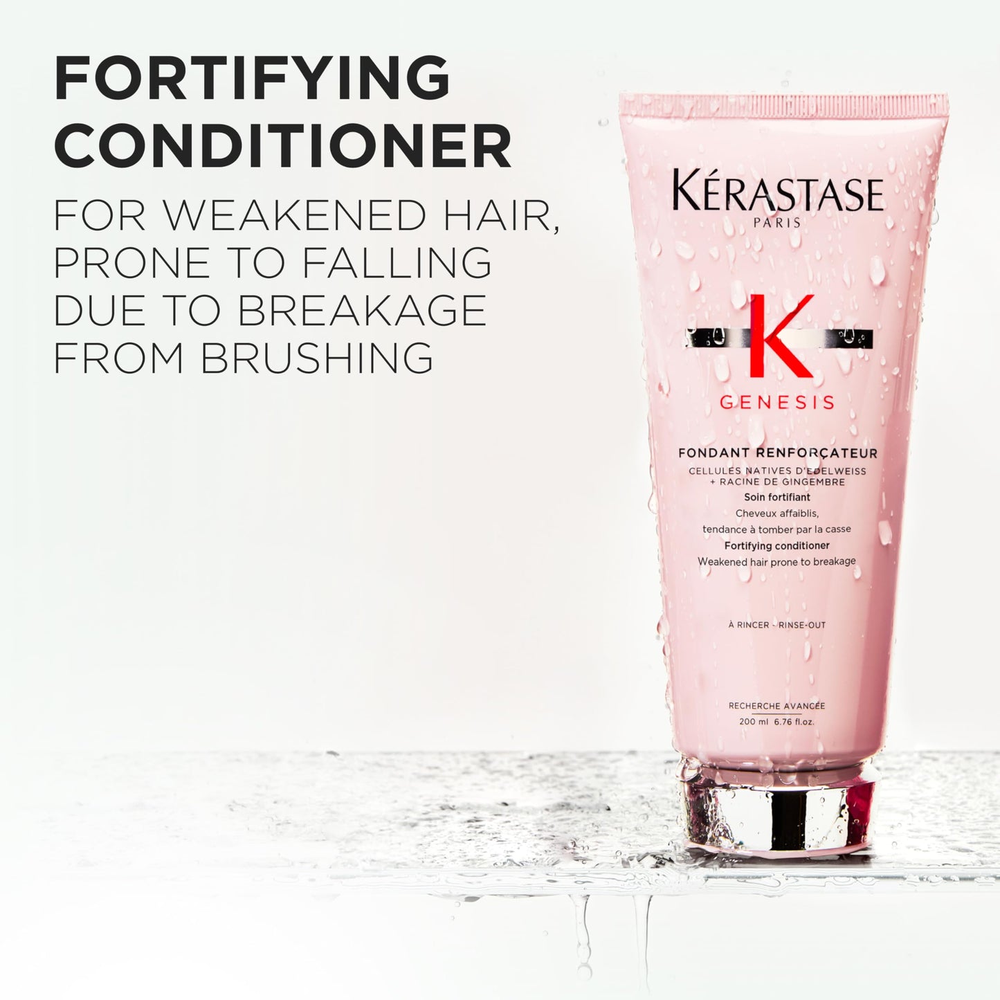 Kerastase Genesis Strengthening Fondant Renforcateur Conditioner - For Weak or Damaged Hair, Detangles & Hydrates, For Normal to Dry Hair, 6.8 Fl Oz Beauty and Personal Care KÉRASTASE