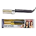 Red by Kiss Hot Comb Hair Straightener 450 Degrees, Curved Electric Heating Comb, Pressing Comb Brush for Straightening Hair and Beard, Curling Iron Beauty & Personal Care Red by Kiss